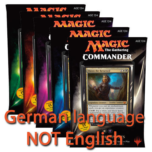 GERMAN Magic MTG 2015 Commander C15 Sealed Deck Complete Box Set the Gathering - Picture 1 of 5
