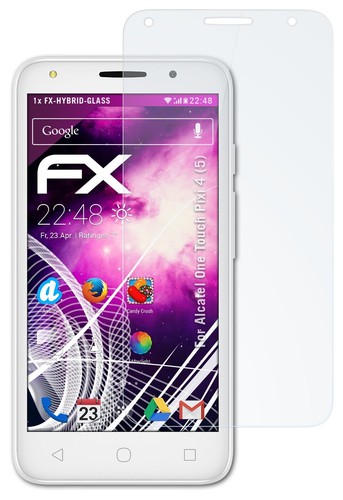 atFoliX Verre film protecteur pour Alcatel One Touch Pixi 4 (5) 9H Hybride-Verre - Photo 3 sur 5