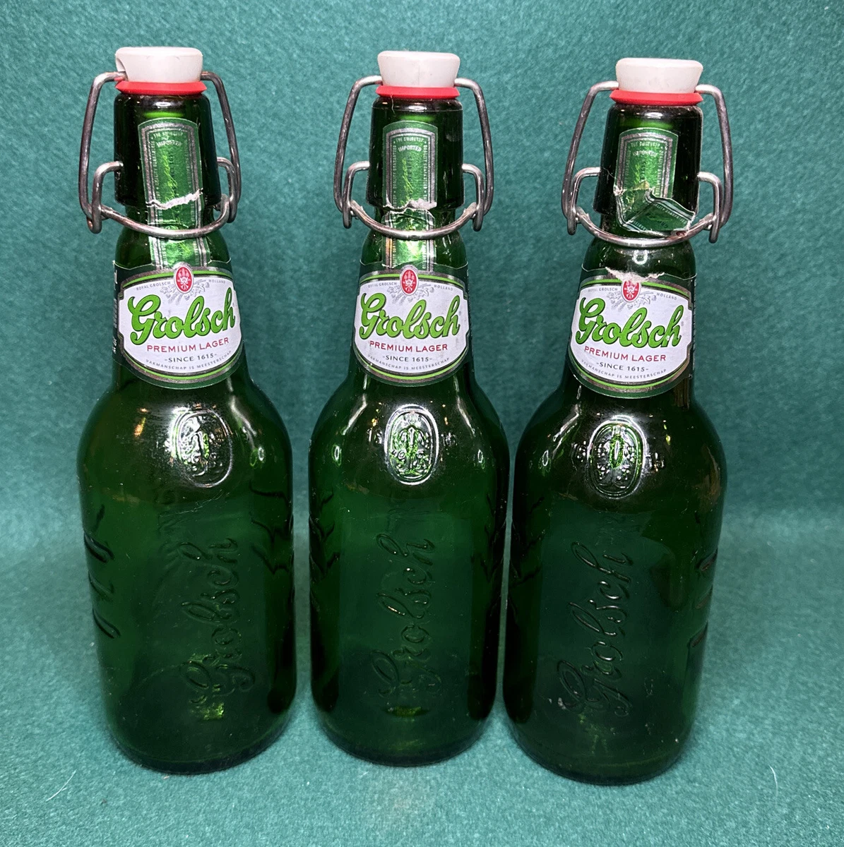 Grolsch Beer Bottle Home Brew Porcelain Swing Top Bottle, 48 OFF