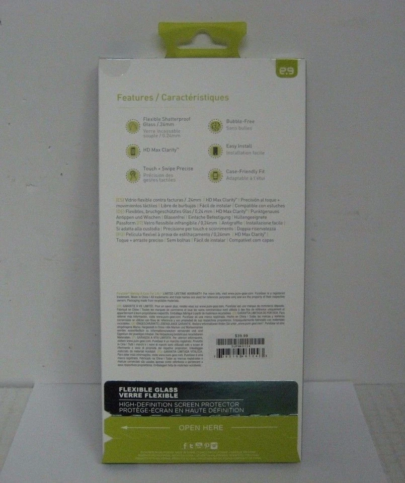 Новый PureGear LG V10 гибкое стекло протектор экрана PureTek роллер набор - Изображение 2 из 2