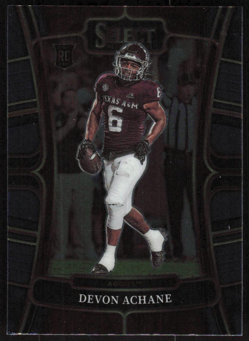 2023 Panini Select Draft 20 De'Von Achane Texas A&M Football Card RC