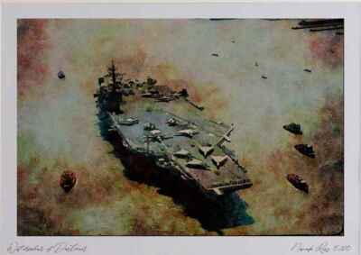 795067 _USS John F. Kennedy_, Einfahrt in New York Harbor, Fleet Week, U.S.A. Wate