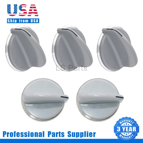5 PACK WH01X10462 Dryer Washer Control Knob for GE PS2370714 WH01X10309 LP16249