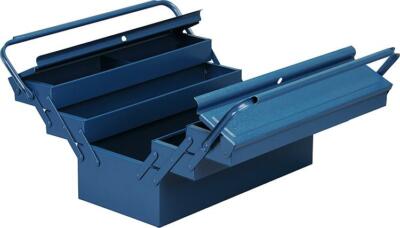 ALLIT Stahlblech Werkzeugkasten McPlus, 450x220x220mm, abschließbar, blau