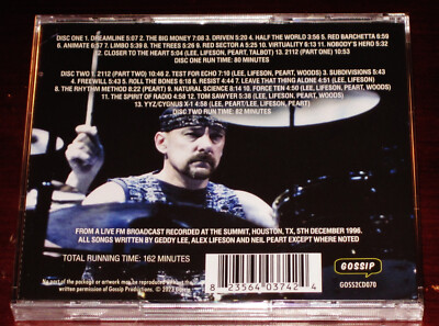 Rush: Testing In Texas - The 1996 Houston Broadcast 2 CD Set 2023