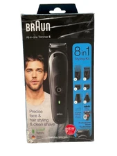 Braun MGK5260 All-In-One Trimmer 8-in-1 Styling Kit OPEN BOX/NEW