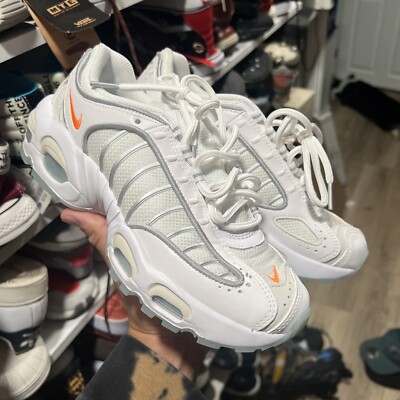 Nike Air Max Tailwind IV White/Orange Kids Shoes Sneakers size 6y CT1641-100