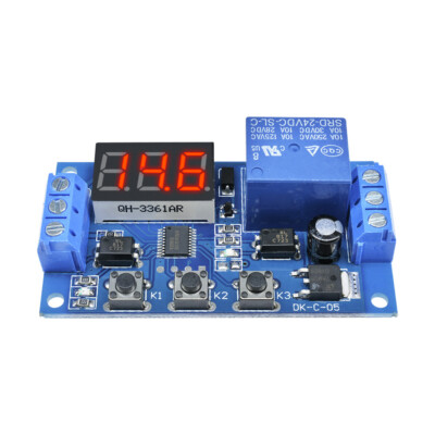 Digital LED Trigger Delay Time Cycle Timer Control Switch Relay Module DC 24V US