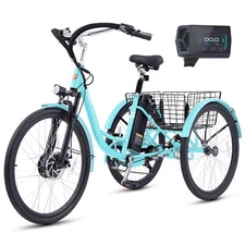 Secondhand 26/24" 7Speed Electric Trike Adults Trike 350W Motor Front Suspension