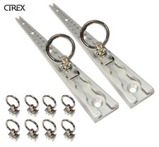 2M Anchor Track Tie Down Point Rail Trailer Caravan (2x Track + 8x Rings) LTrack