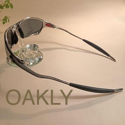OAKLEY JULIET X METAL Sunglasses Frame Silver Black Lens Polaroid