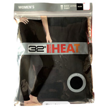 32 Degrees Womens Heat Pant Base Layer Black,LARGE 1 PC NWT