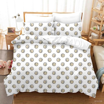 3D Bear Hand Drawn Pattern Quilt Cover Set Bedding Sets Pillowcases Queen 2
