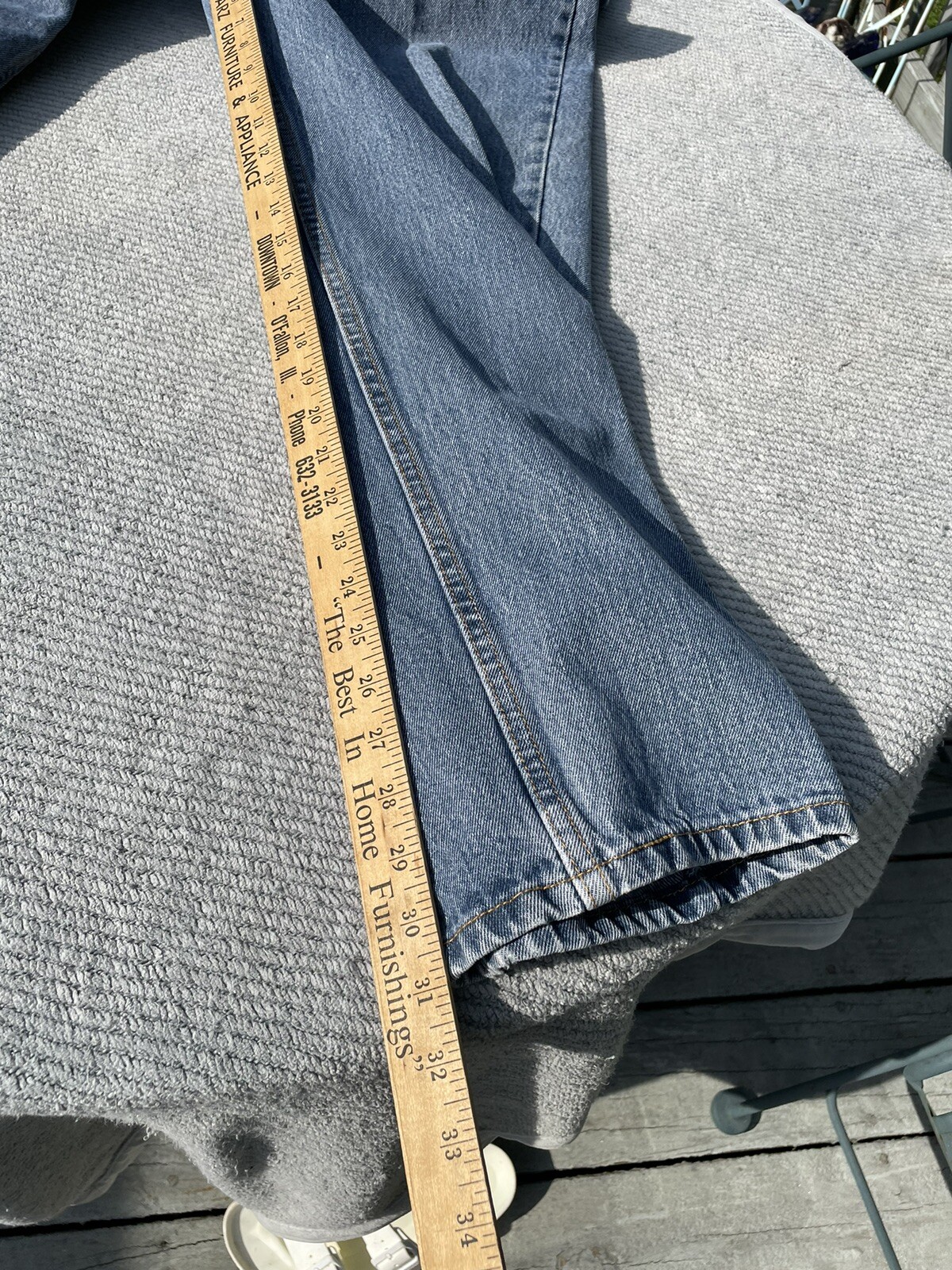 Vtg Levis 550 Blue Jeans Relax Fit 36x32  No Stre… - image 13