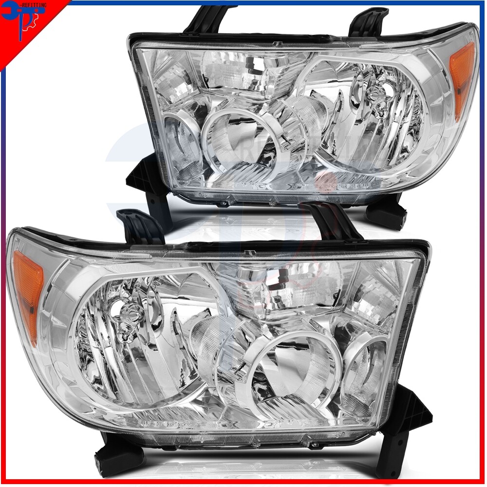 2008-2017 Toyota Sequoia Headlight Assembly Pair Replacement Set