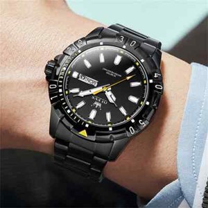 KC OLEVS LUXURY MEN’S WATCH WATERPROOF STAINLESS -STEEL