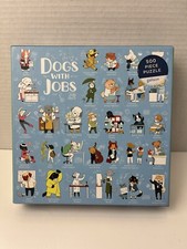   Dogs with Jobs 500 Piece Puzzle Complete Cute Dog Toons Galison 1 Day Ship   