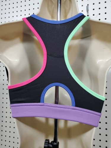 Womens FILA Sports Athletic Bra NEW XS black Med Support - Picture 2 of 2