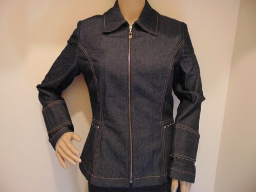 St. John Sport by Marie Gray Women's Denim Jacket and Pant Suit Size P/2 - Picture 2 of 12