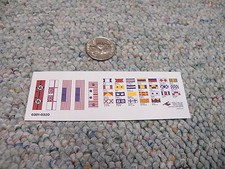 Revell Monogram decals 1/535 USS Missouri flag sheet My ref -- Box 2 Lot 4