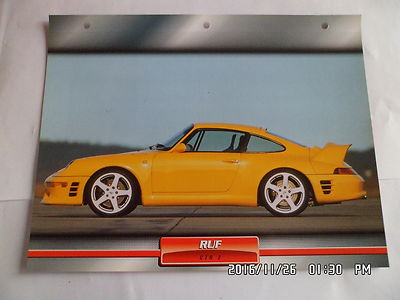 STECKKARTE AUSSERGEWÖHNLICHE AUTOS RUF CTR 2