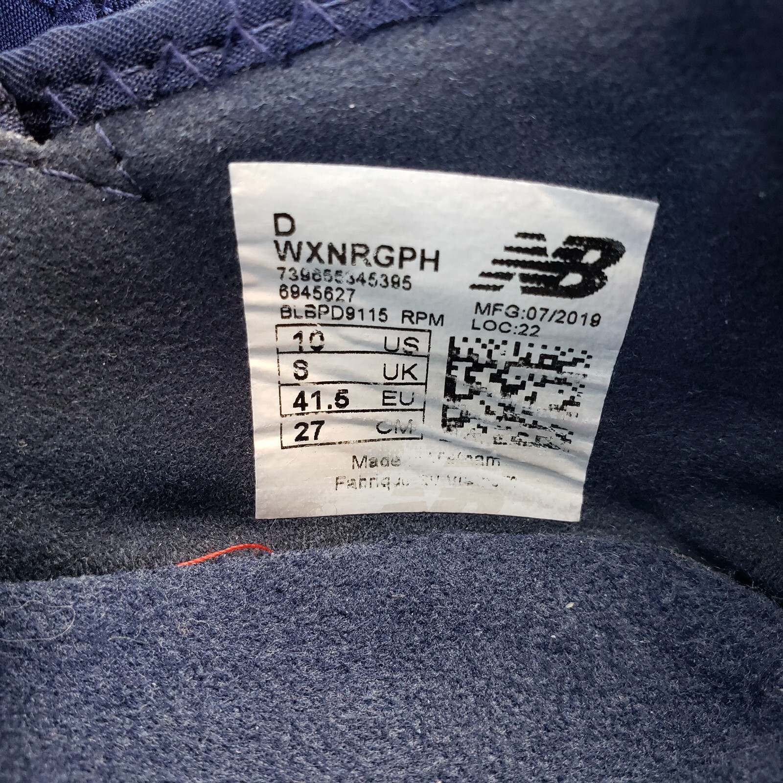 New Balance Fuelcore Nergize Women's Size 10 D Blue Athletic Sneakers WXNRGPH 