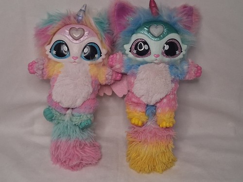 Magic Mixies Magical Rainbow Unicorn Plush Pets TESTED WORKING Lot of 2