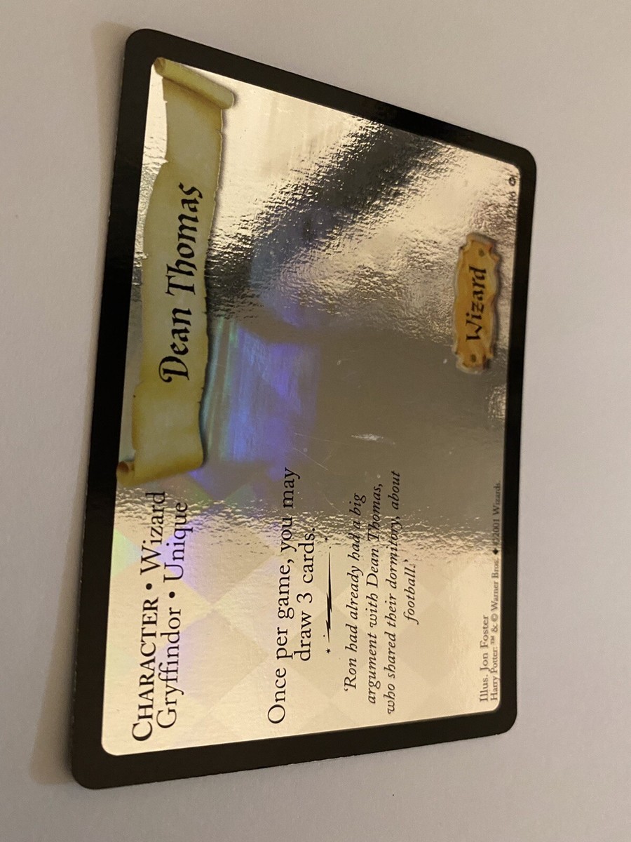 Harry Potter TCG WOTC Base Set Holo Portrait 1/116 Dean Thomas