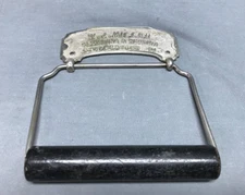 Antique Nickel Over Brass Toilet Paper Holder Wolverine Brass Works VTG 1447-23B