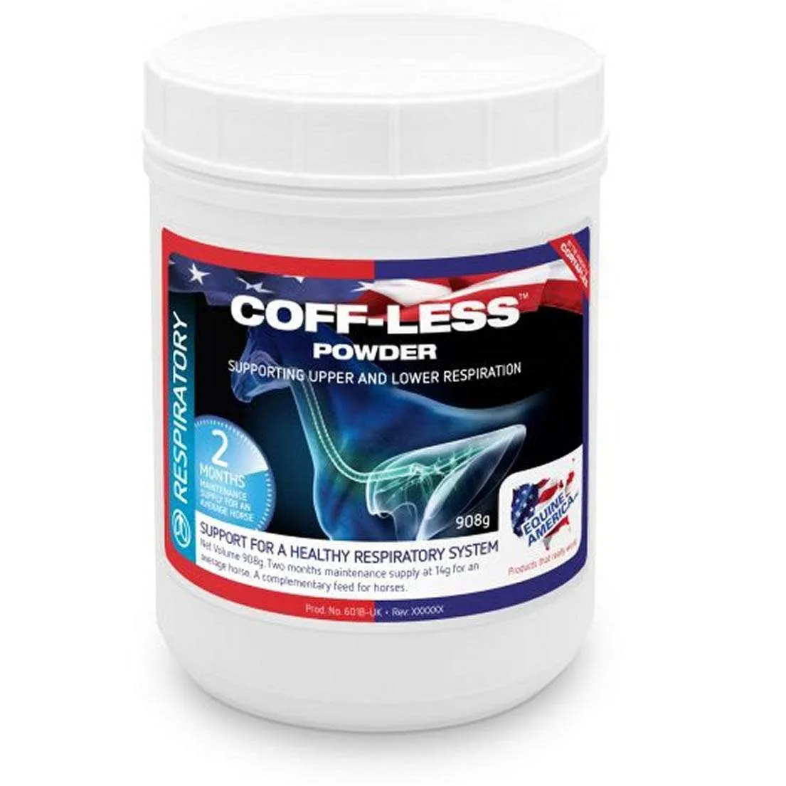 Equine America Coff-Less Powder 1kg HORSE / PONY BREATHING SUPPLEMENT