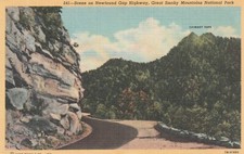 C1940s Newfound Gap Highway, Chimney Tops, Tennessee, 1475