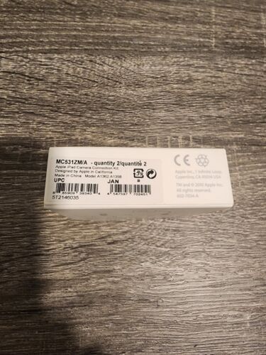 iPad Camera Connection Kit MC531ZM/A Genuine OEM Apple Accessory Adapter - Picture 9 of 10
