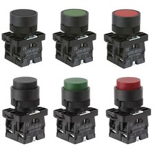 Drucktaster bündig / erhaben IN1 Einbau Taster Öffner/Schließer Schaltschrank