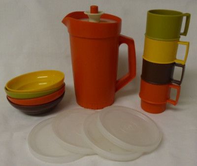 VINTAGE TUPPERWARE TOYS MINI SERVE IT SET CHILD'S DISHES
