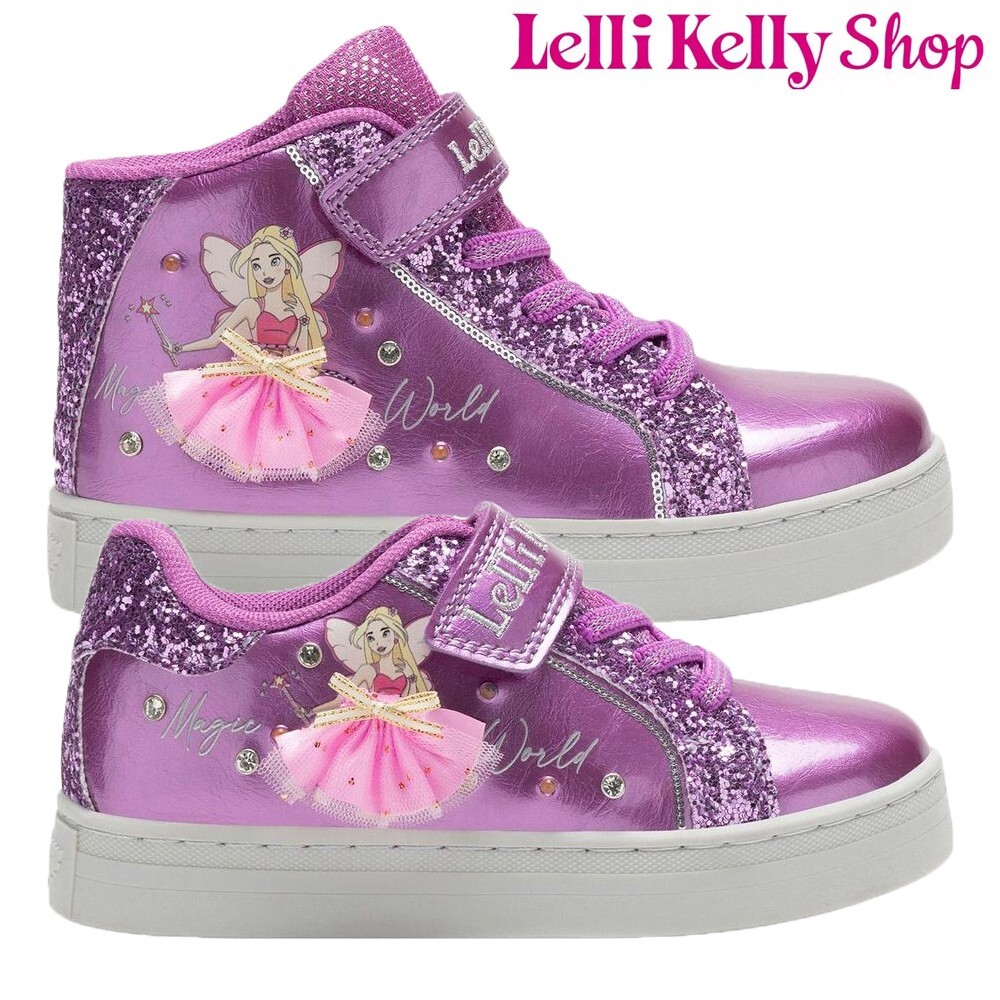 Lelli Kelly Girls Trainers Purple Interchangeable Tutu Shoes LK4484 Mille  Stelle