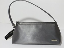 NWT XOXO Anatasia small purse grey/siver smooth Rayon Satin retail 32