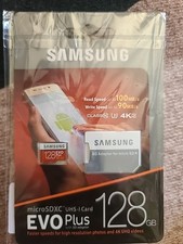 Samsung EVO Plus 128GB, Class 10 20MB/s - MicroSDXC Card - MB-MC128GA/AM