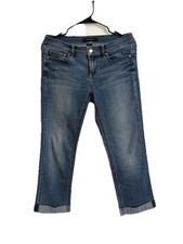 White House Black Market Cropped Jeans Slim Crop Noir Size 4  Blue Women  s