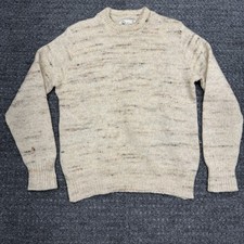 VTG Winona Knits Womens Large Wool Sweater Teacher Crunchy Confetti Made in USA