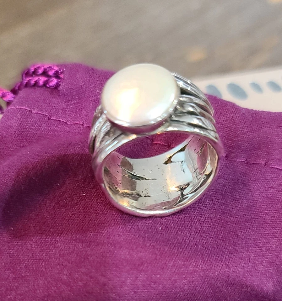 Anillo moneda sirena plata esterlina 925 Silpada vintage, talla 9,5 Foto 4 de 4