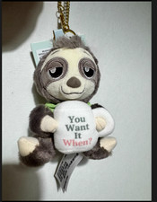 Auténtico Shanghai Disney Zootopia Flash the Sloth Llavero Mochila Dije
