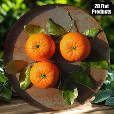 2D Flat1 Flat Piece, 1 Orangethemed Round Aluminum Metal Sign, Suitable for Bar