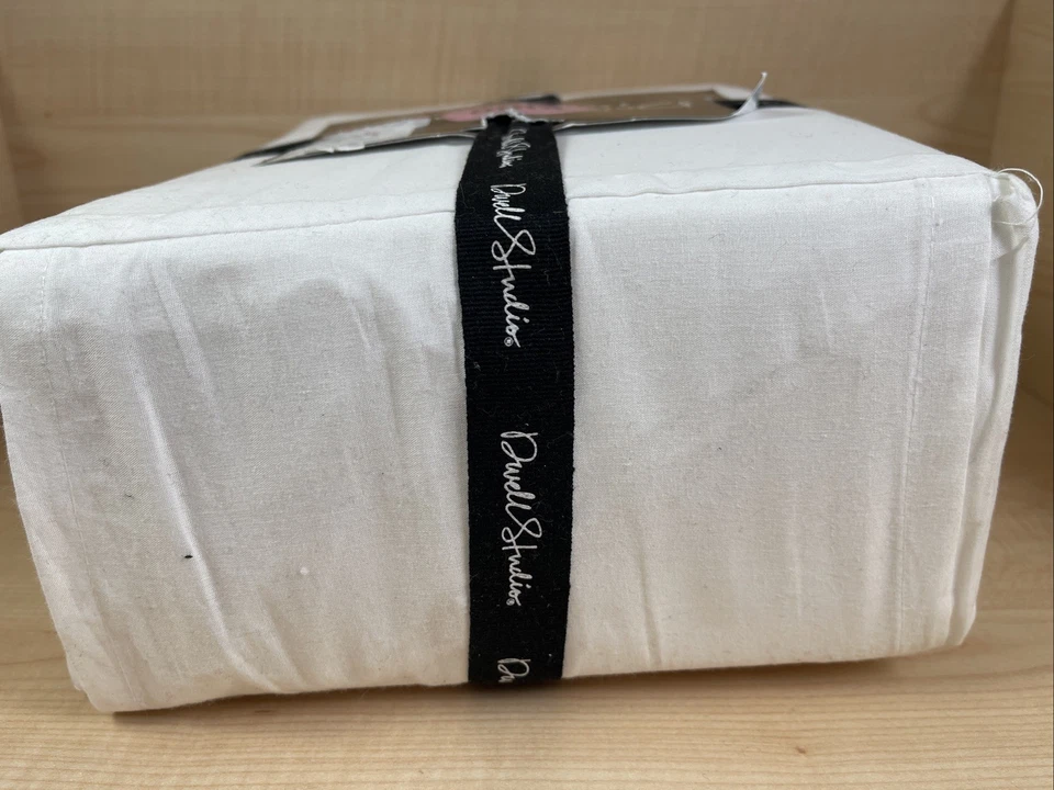 Nuevo en Paquete Juego de Sábanas Dwell Studio TALLA KING 4 Piezas Blanco Sólido 100% Algodón Percal Foto 3 de 4