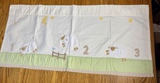POTTERY BARN Kids Valance, COUNTRY SHEEP, 1 2 3 39 x 18, Nursery Embroidered