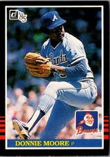 1985 Donruss Donnie Moore #650 Atlanta Braves Baseball Card