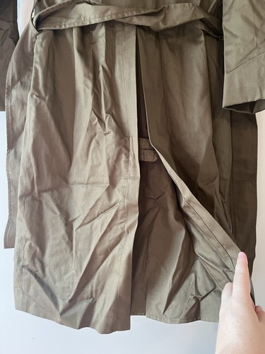 Everlane Womens The Modern Trench Coat in Beech Green Size XXS NWT - Picture 9 of 16