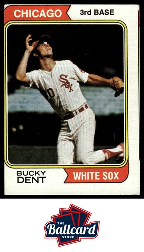 1974 Topps #582 Bucky Dent Misscut