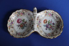 Vintage Hammersley ( Dresden Sprays) Double Sided Nibbles Dish with Carry Handle