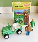 TONKA Mini Jeep ‘Smokey Bear Patrol Kit’ Set Ranger Rick Smokey Box Vintage 1972