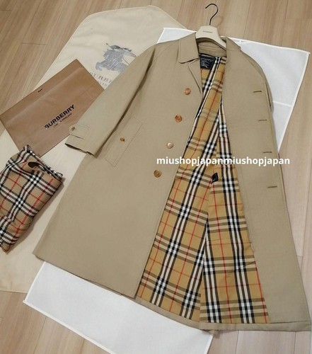 Burberrys Trench Coat Beige Nova Check Vintage Men's US size S Authentic - Picture 3 of 8
